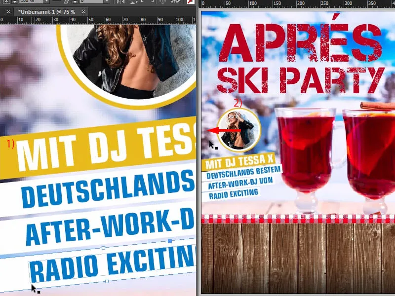 Design of a poster DIN A2 printed on one side - Après-Ski-Party