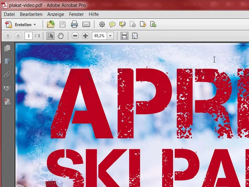 Design of a poster DIN A2 printed on one side - Après-Ski-Party