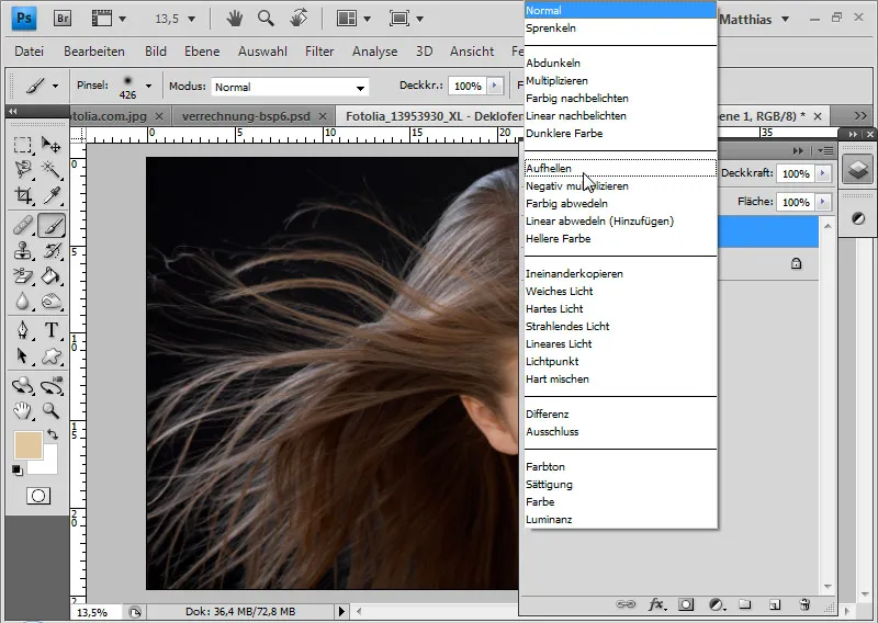 Hair clipping with layer mode offsets - so quick and fantastic Hair clipping with layer mode offsets - so quick and fantastic