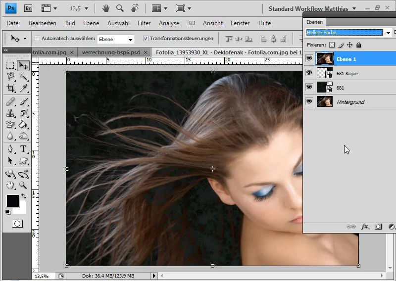 Hair clipping with layer mode offsets - so quick and fantastic