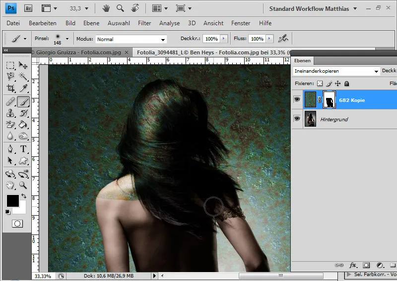 Hair clipping with layer mode offsets - so quick and fantastic