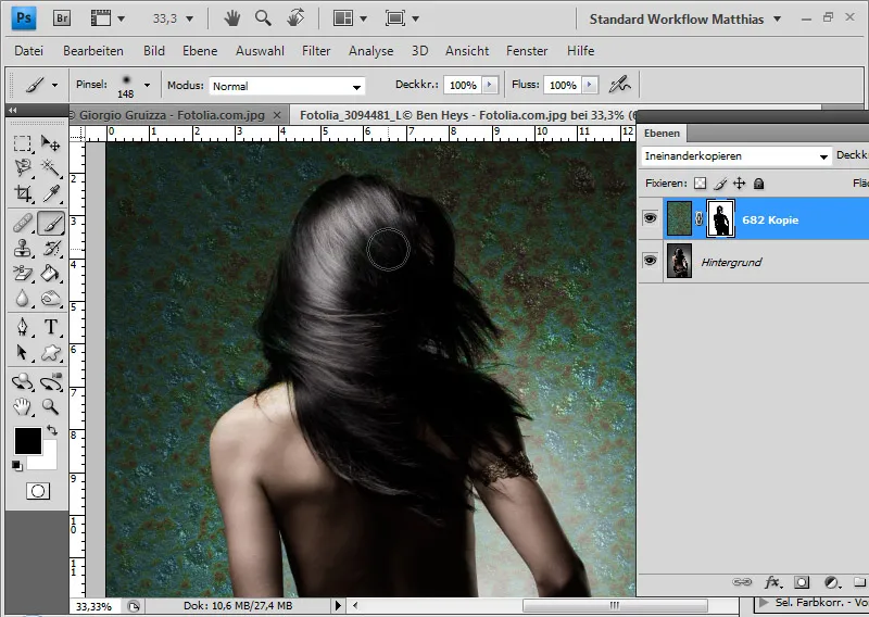 Hair clipping with layer mode offsets - so quick and fantastic