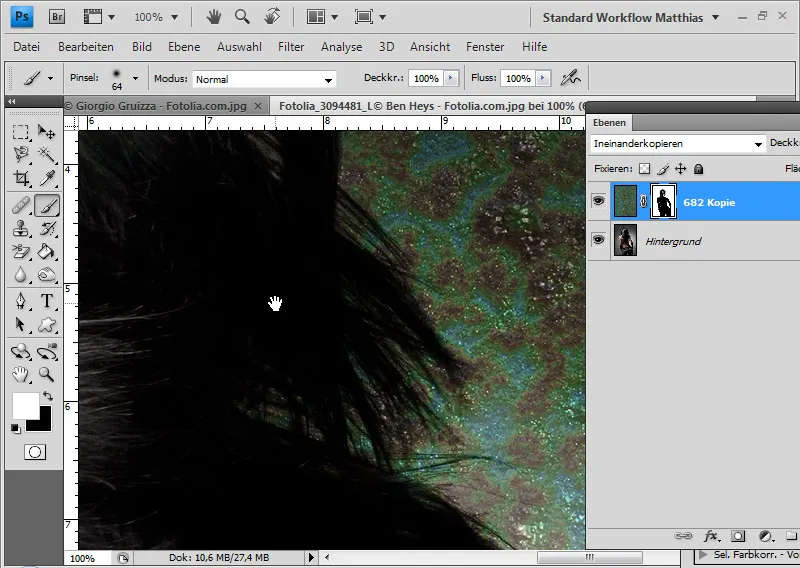 Hair clipping with layer mode offsets - so quick and fantastic
