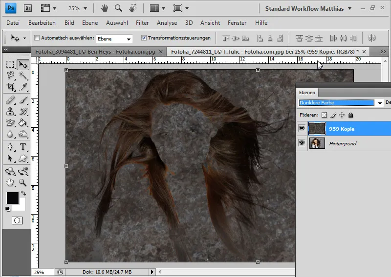 Hair clipping with layer mode offsets - so quick and fantastic
