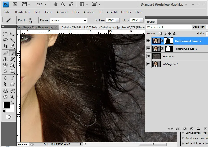 Hair clipping with layer mode offsets - so quick and fantastic