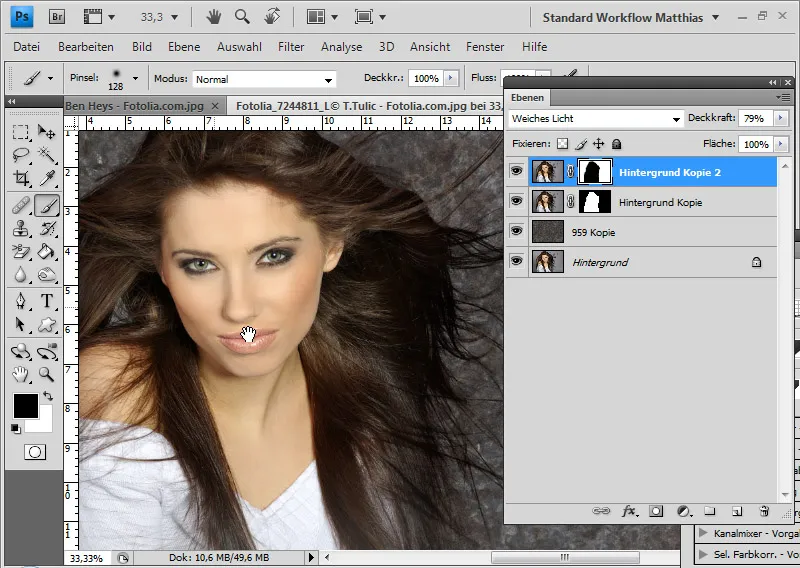 Hair clipping with layer mode offsets - so quick and fantastic