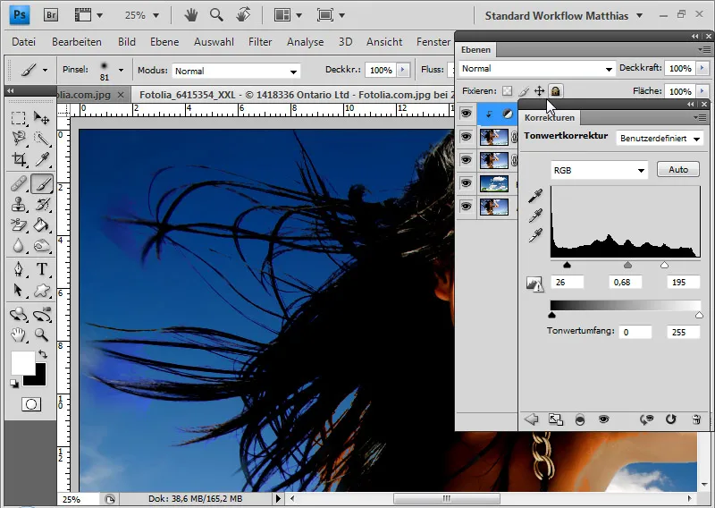 Hair clipping with layer mode offsets - so quick and fantastic
