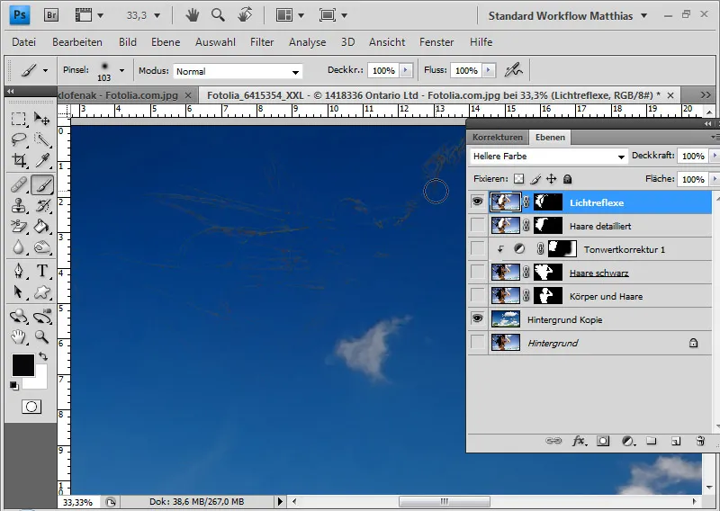 Hair clipping with layer mode offsets - so quick and fantastic
