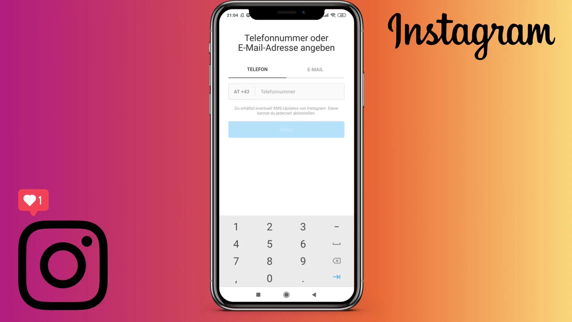 Pasos para crear una cuenta de Instagram