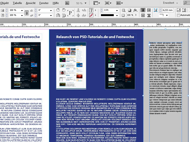 Το εργαλείο σελίδας στο InDesign