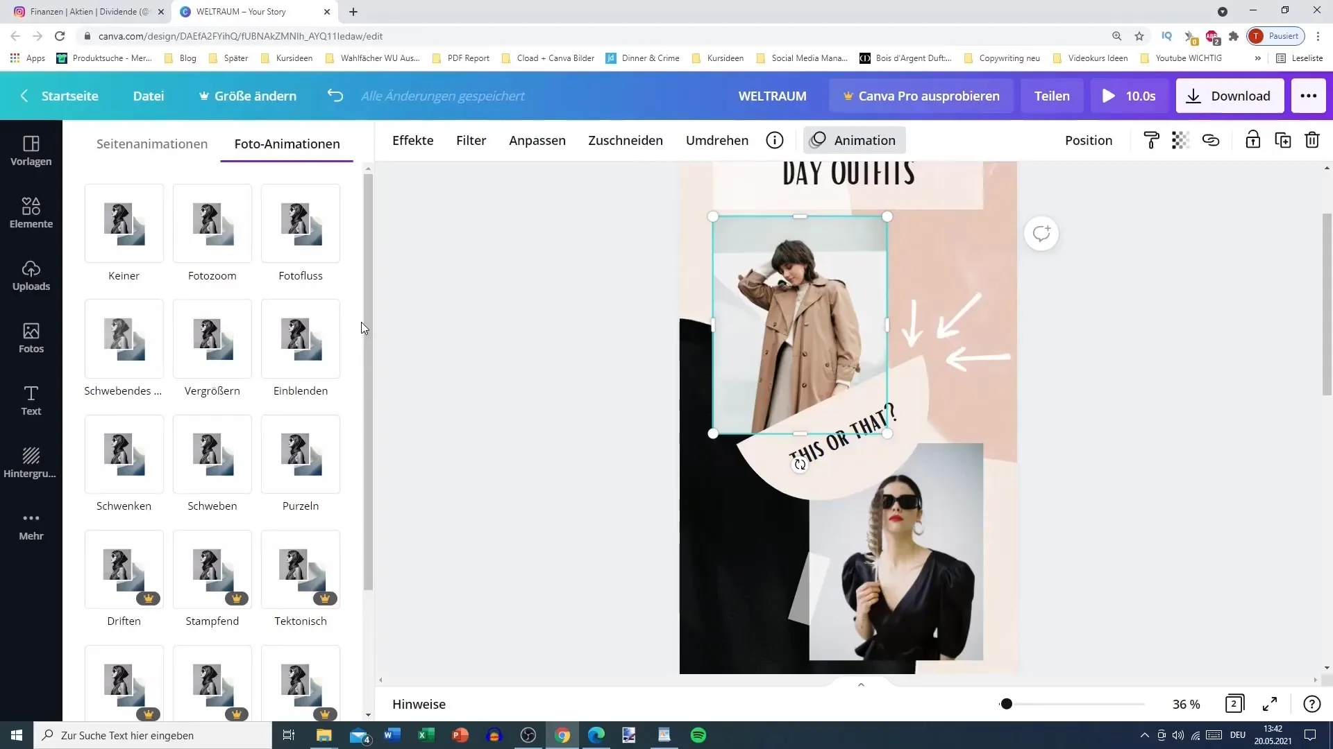 Create impressive Instagram Reels with animated graphics