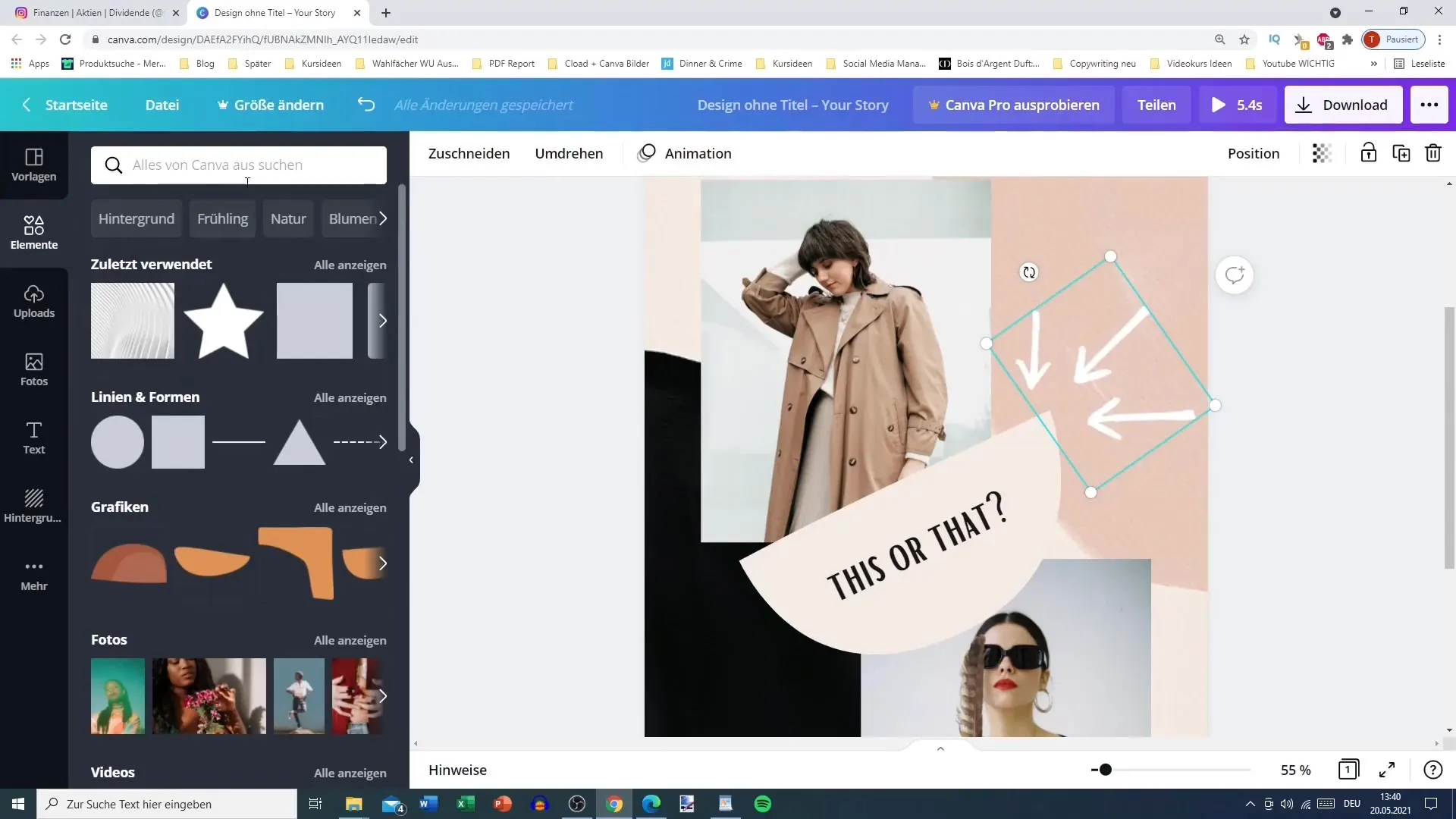 Create impressive Instagram Reels with animated graphics