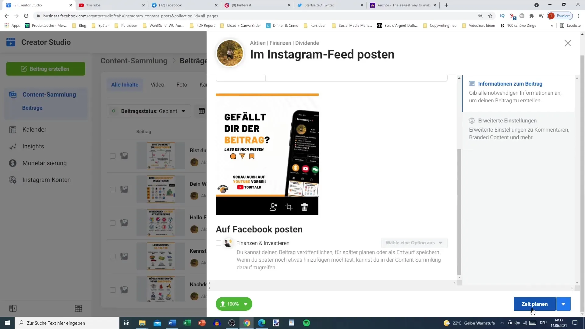 Instagram-Posts effizient vorplanen – Eine Schritt-für-Schritt-Anleitung