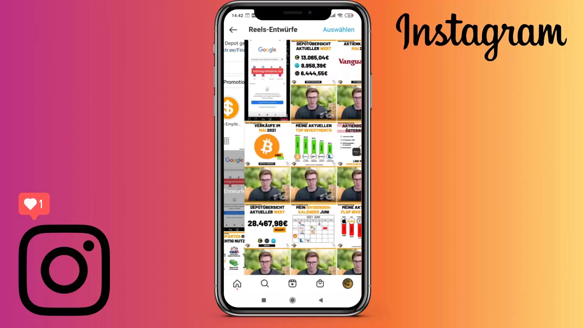Effective pre-planning of Instagram Reels