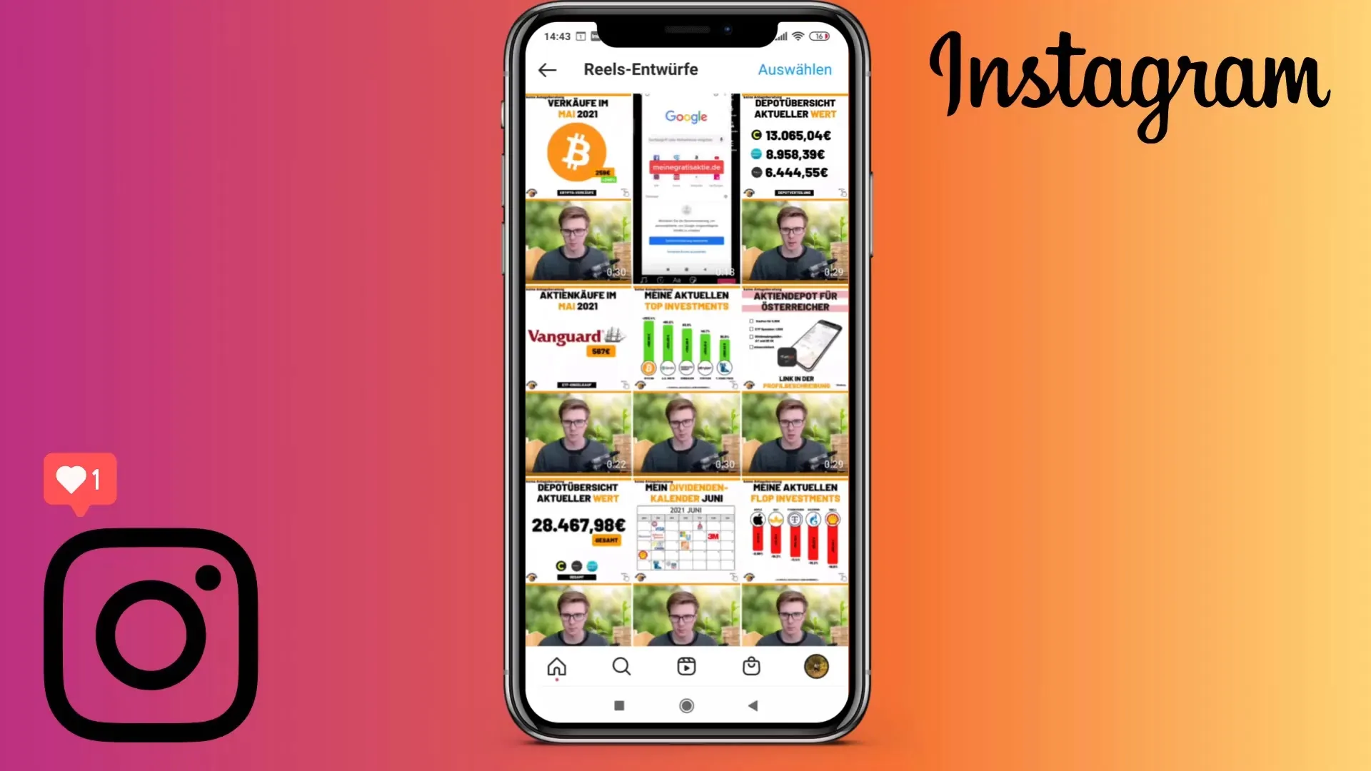 Effective pre-planning of Instagram Reels