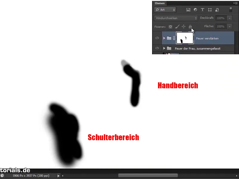 Photoshop composing - Fire and ice - Part 07: Placing real fire in the image