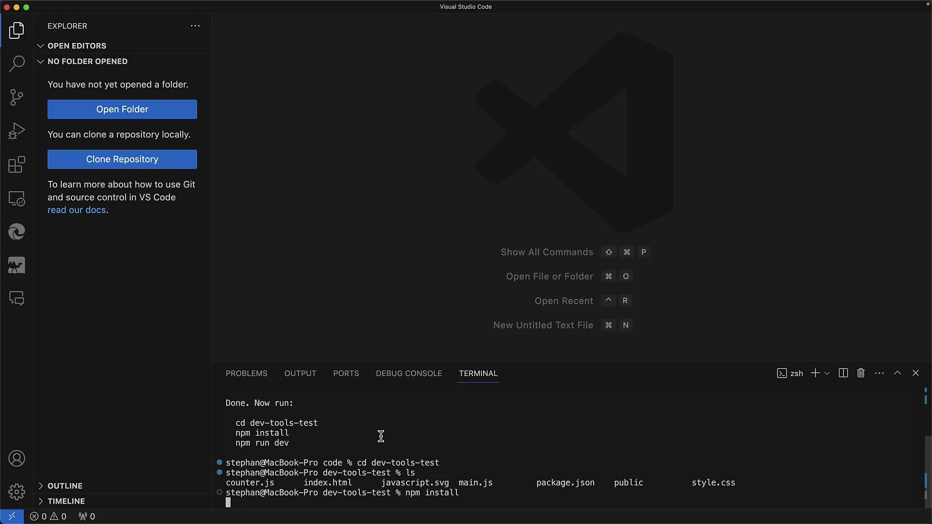 Erstelle deine erste Test-Web-App mit Chrome Developer Tools
