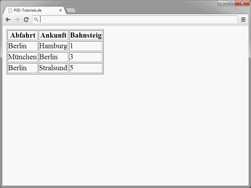 HTML & CSS für Einsteiger (Teil 07): Tabellen (01)