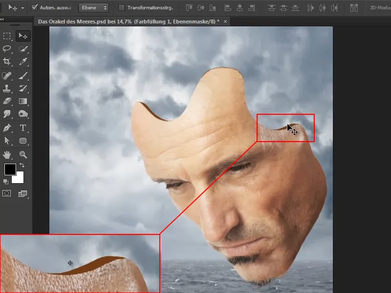 Photoshop-Composing - Das Orakel des Meeres - Teil 07: Der Maske Tiefe verleihen