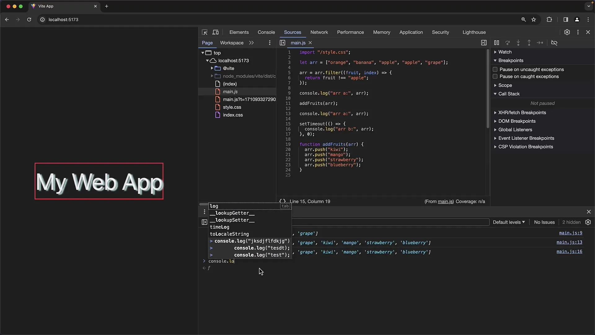 Einführung in die Verwendung der Chrome Developer Tools Console