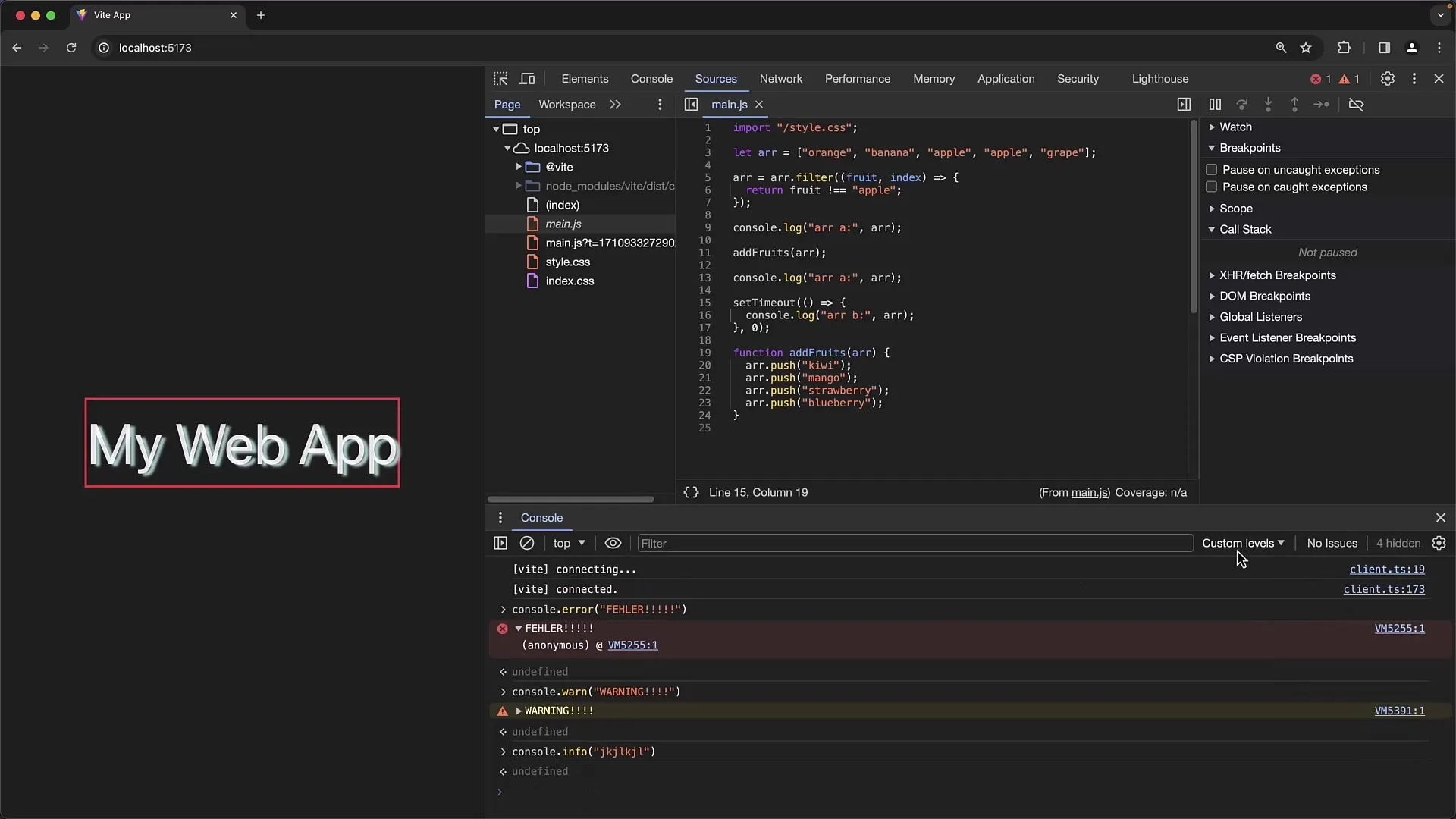Einführung in die Verwendung der Chrome Developer Tools Console
