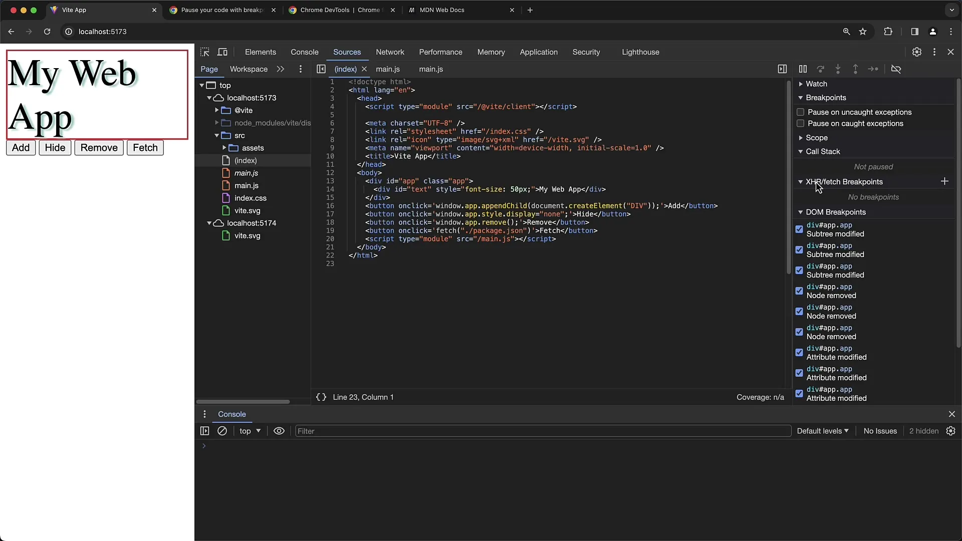 Gebruik breakpoints effectief in de Chrome Developer Tools