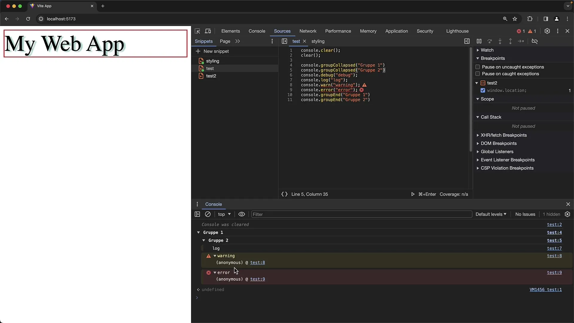 Effectief logbeheer in Chrome Developer Tools