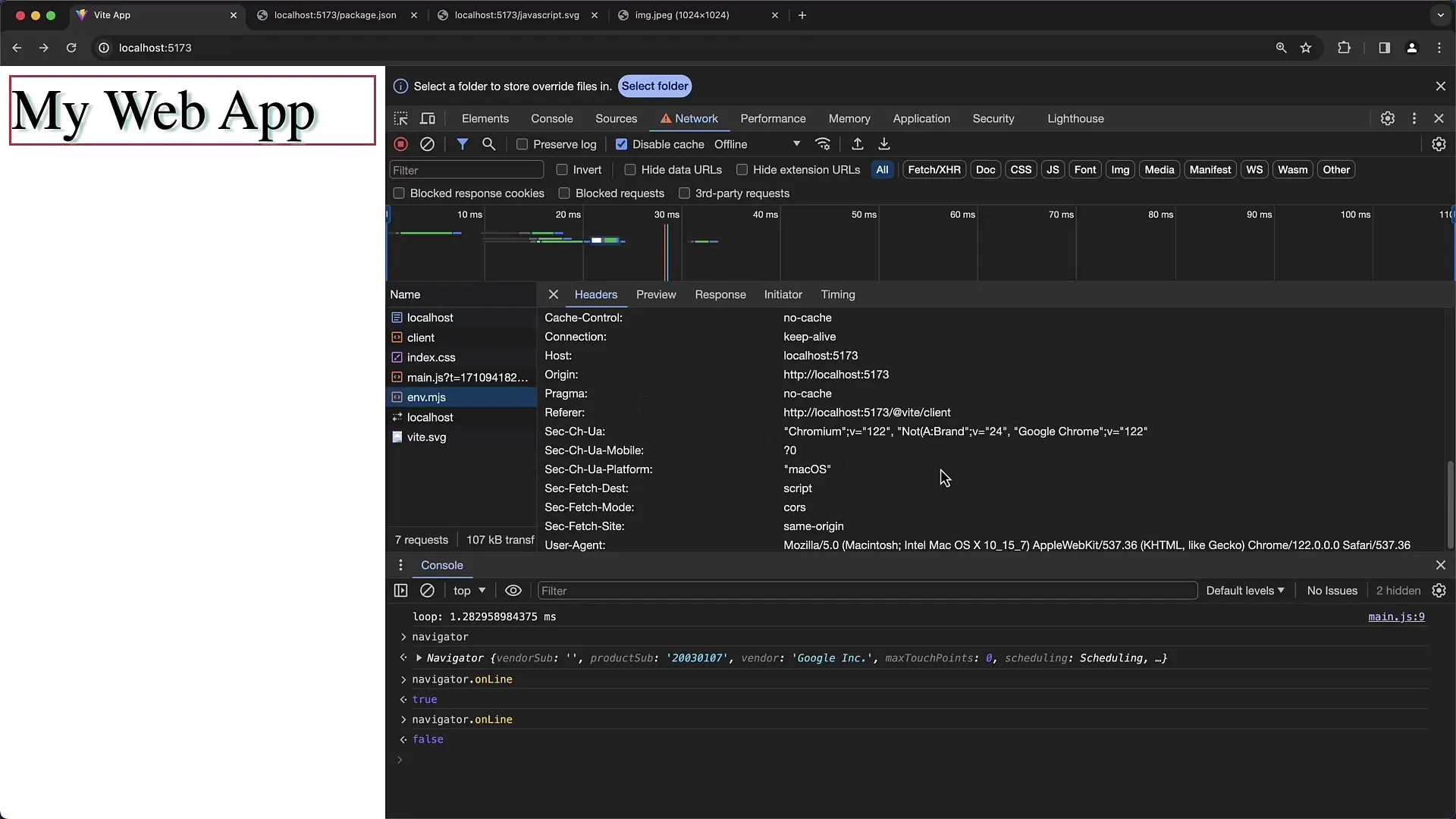 Netværksdæmpning og headeranalyse i Chrome Developer-værktøjer
