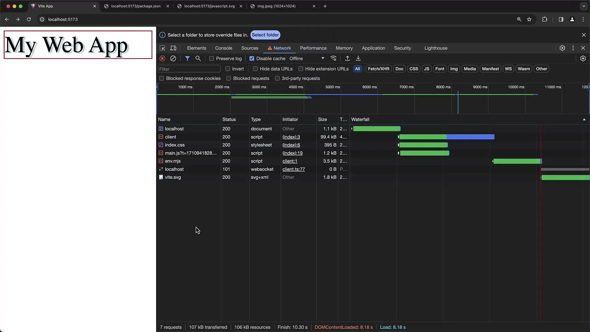 Netværksdæmpning og headeranalyse i Chrome Developer-værktøjer