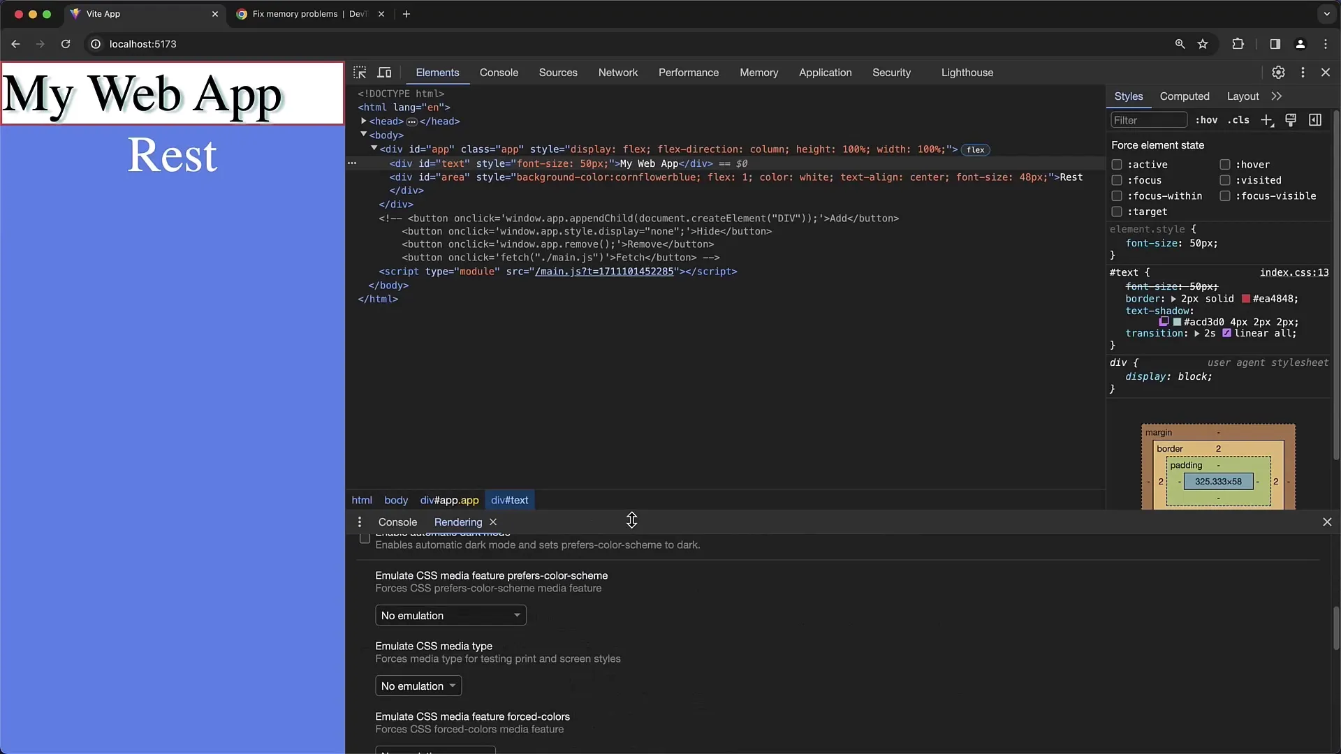 Optimización del renderizado con Chrome Developer Tools