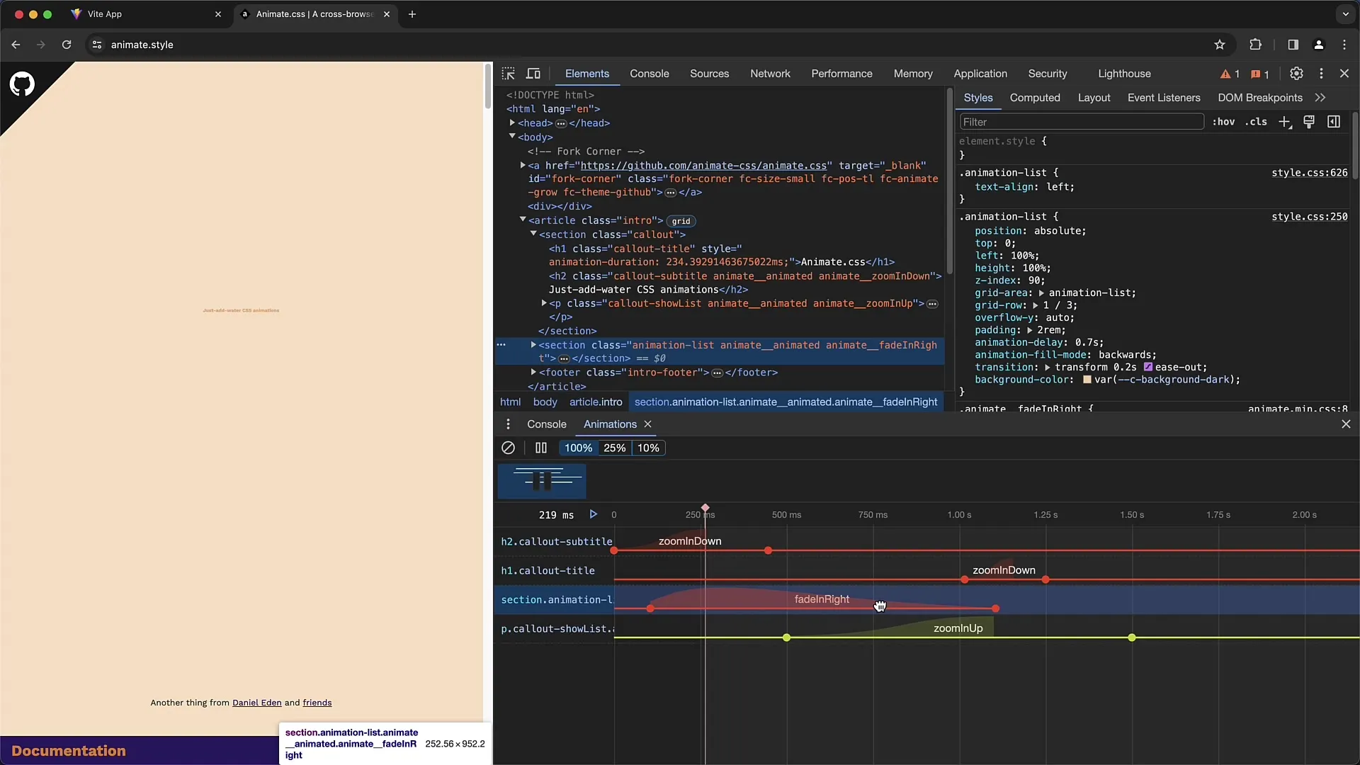 Podrobný návod k úpravě CSS animací pomocí nástrojů pro vývojáře Chrome