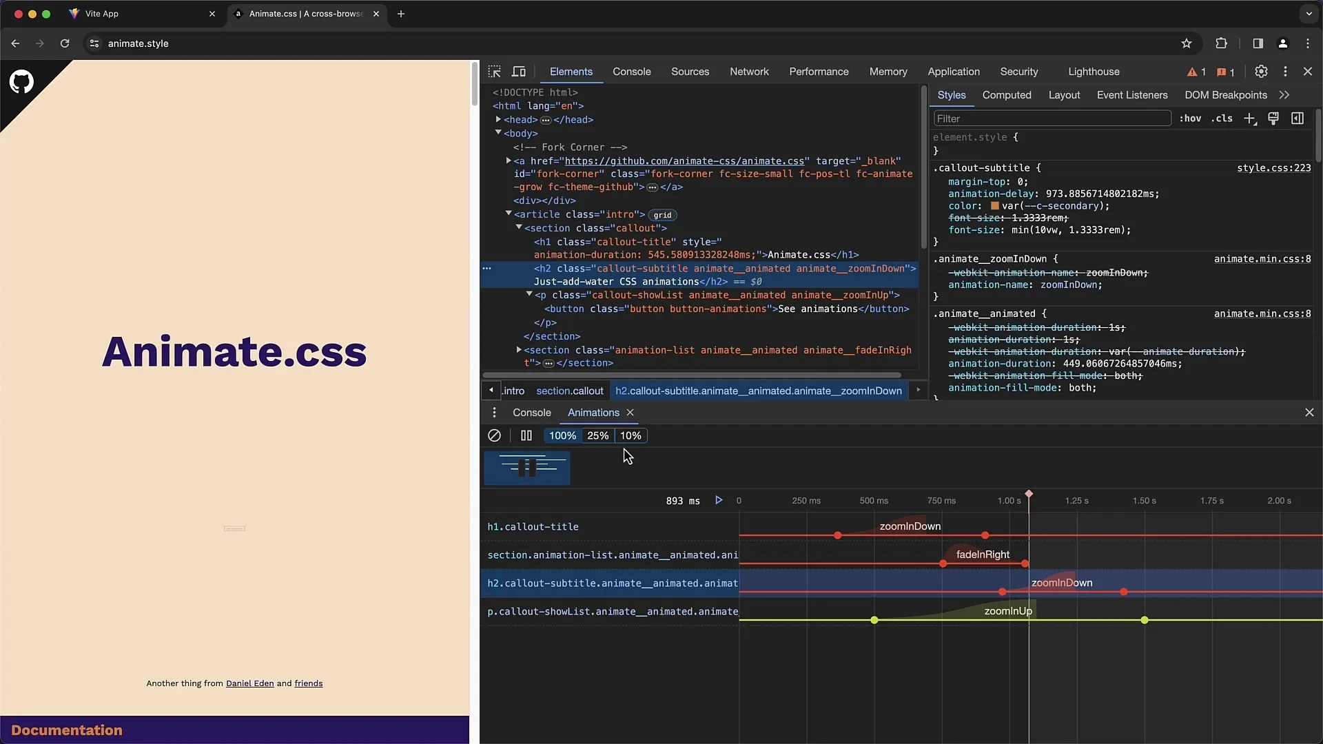Podrobný návod na úpravu CSS animací pomocí nástrojů pro vývojáře Chrome
