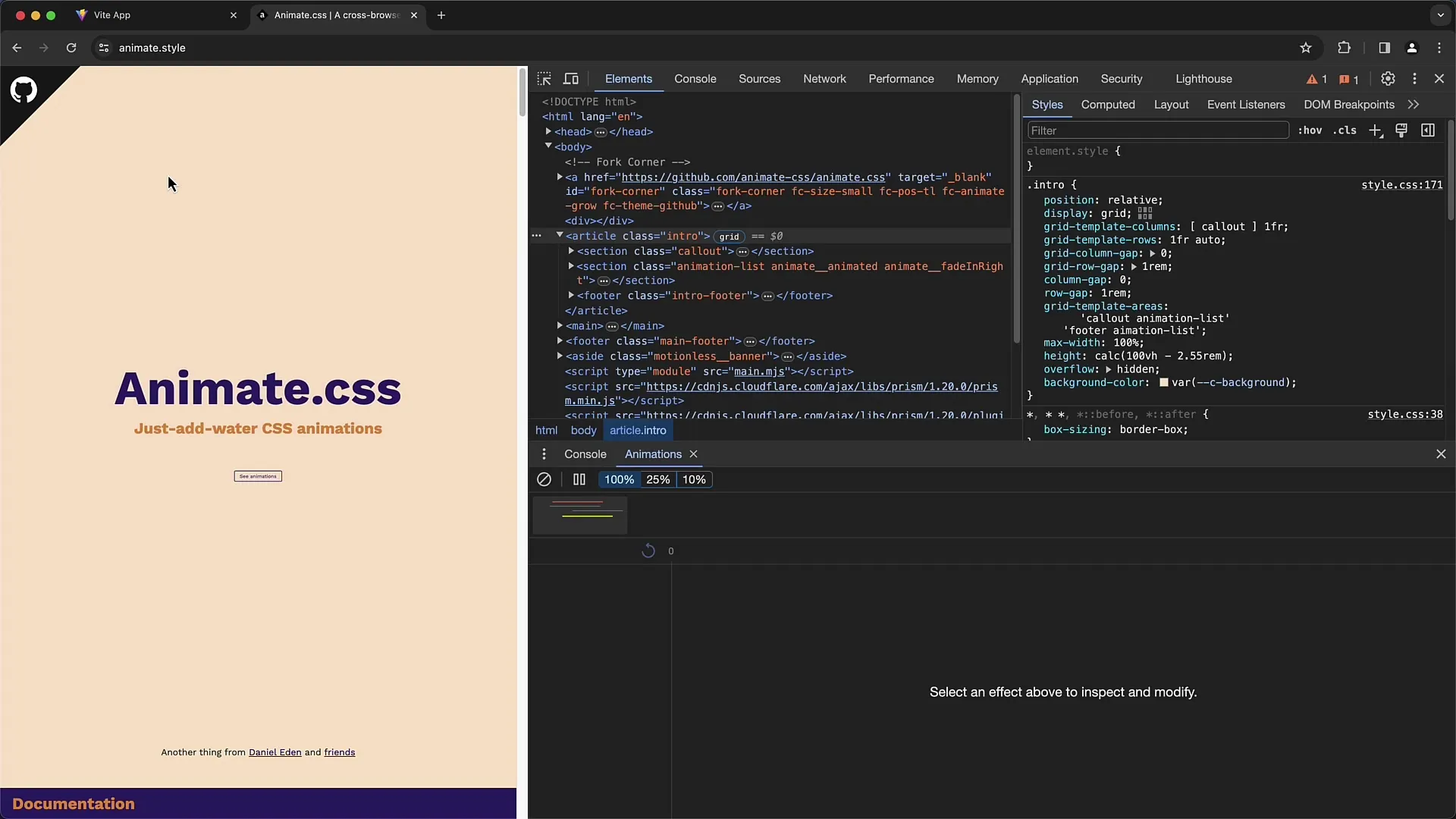 Detailní návod k úpravě CSS animací s nástroji pro vývojáře Chrome