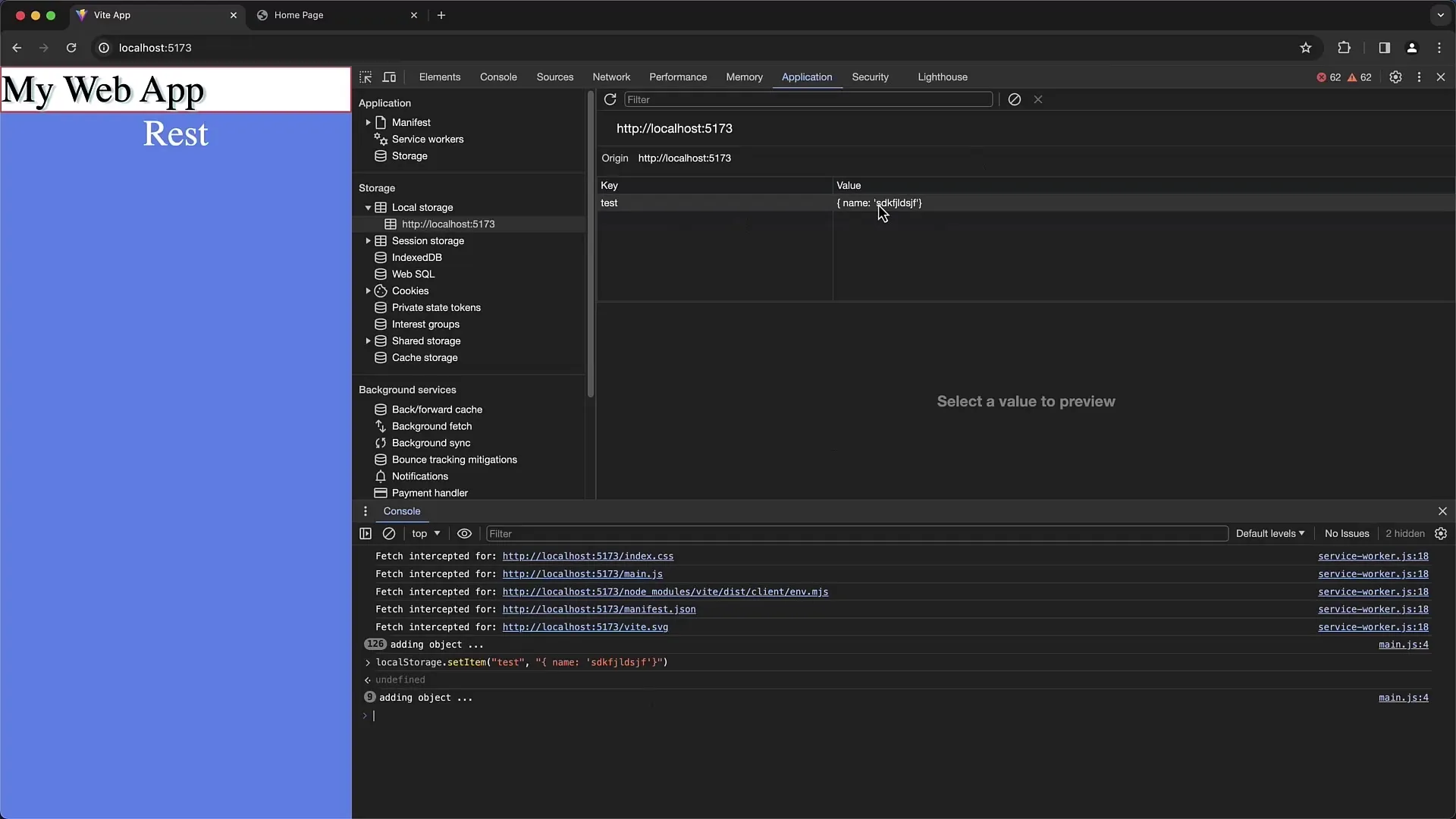 Penerapan praktis Tab Aplikasi dalam Chrome Developer Tools