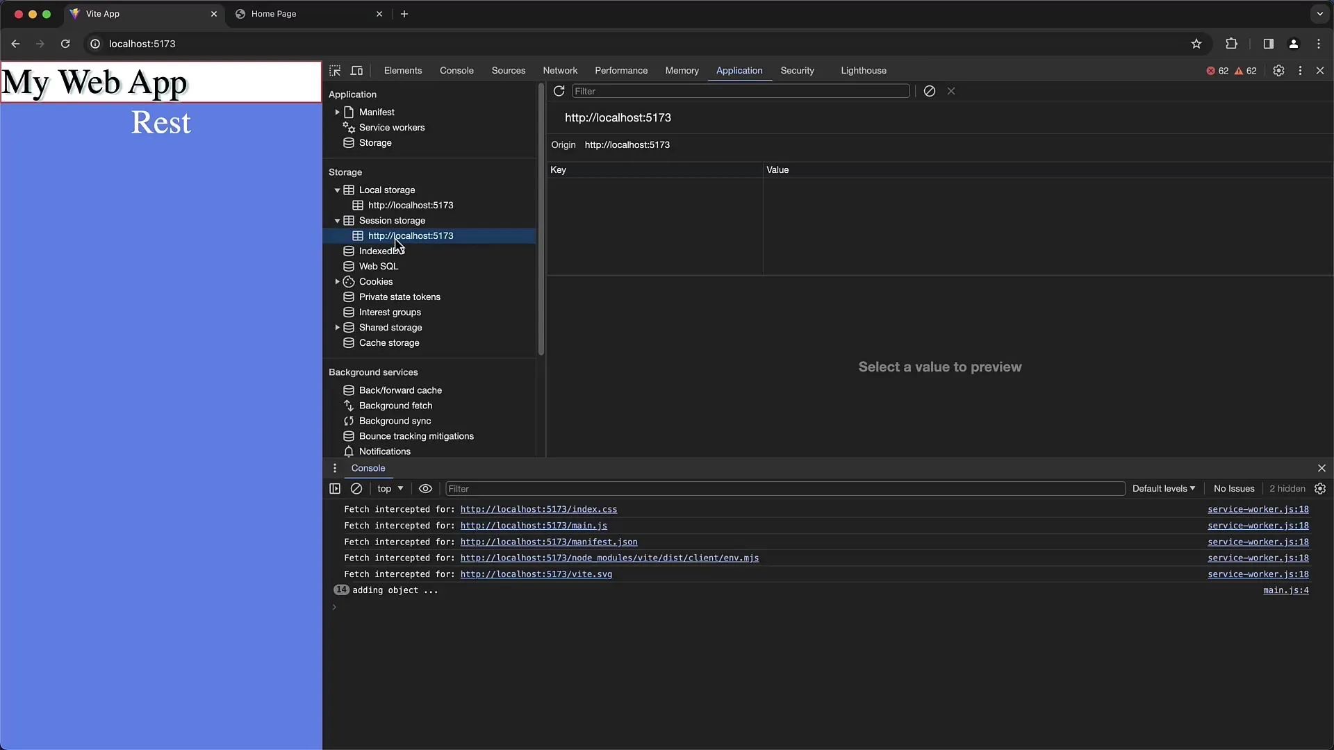 Penerapan praktis Tab Aplikasi dalam Chrome Developer Tools