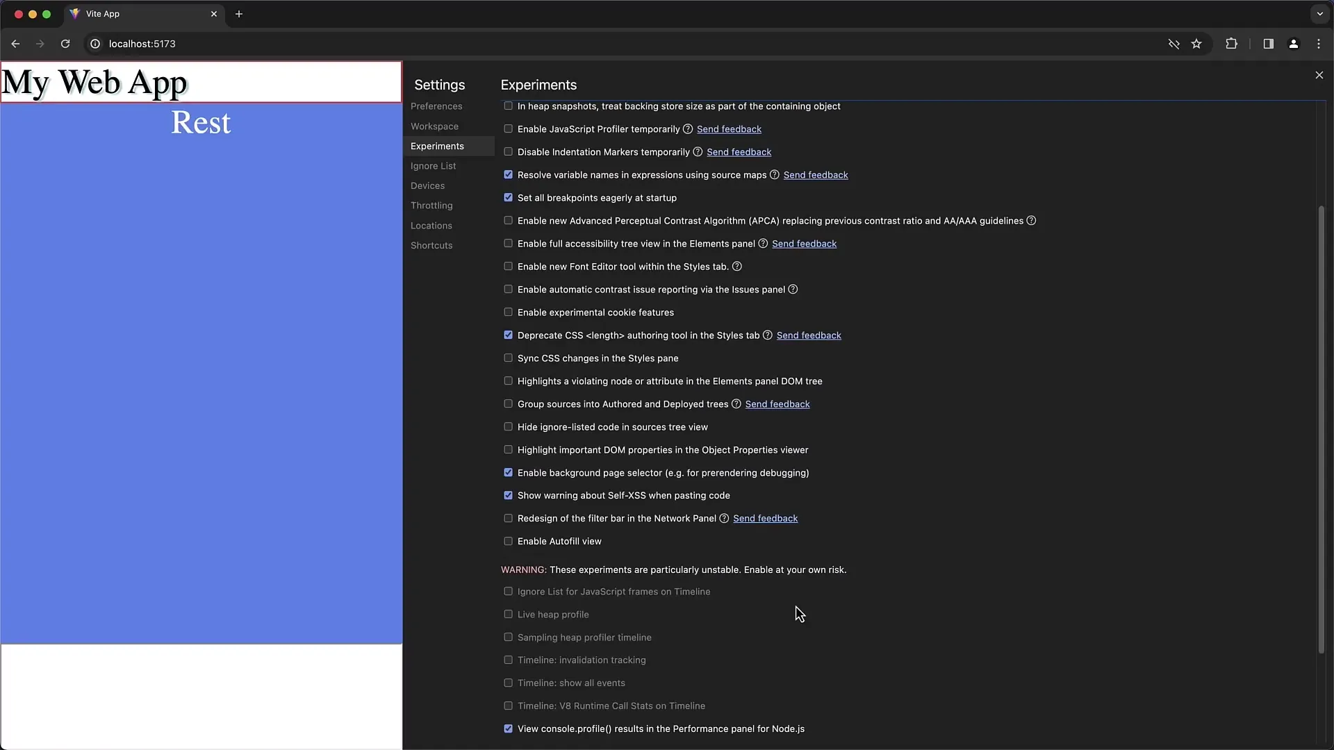 Impostazioni ottimali per gli strumenti per sviluppatori di Chrome