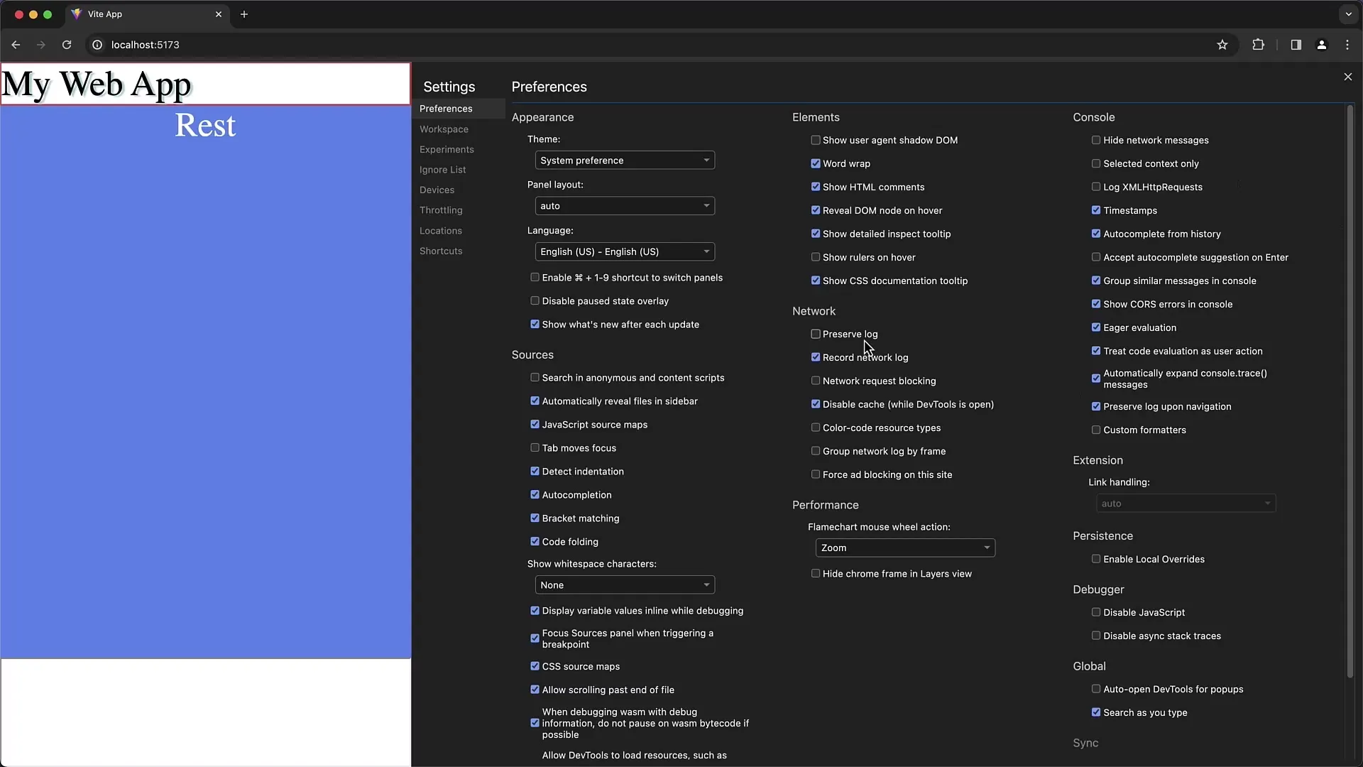 Impostazioni ottimali per gli strumenti per sviluppatori di Chrome