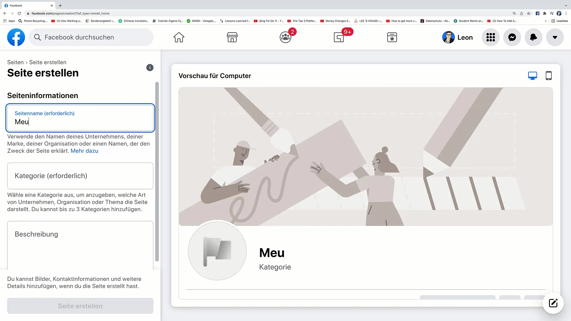 Postupný návod k vytvoření stránky na Facebooku