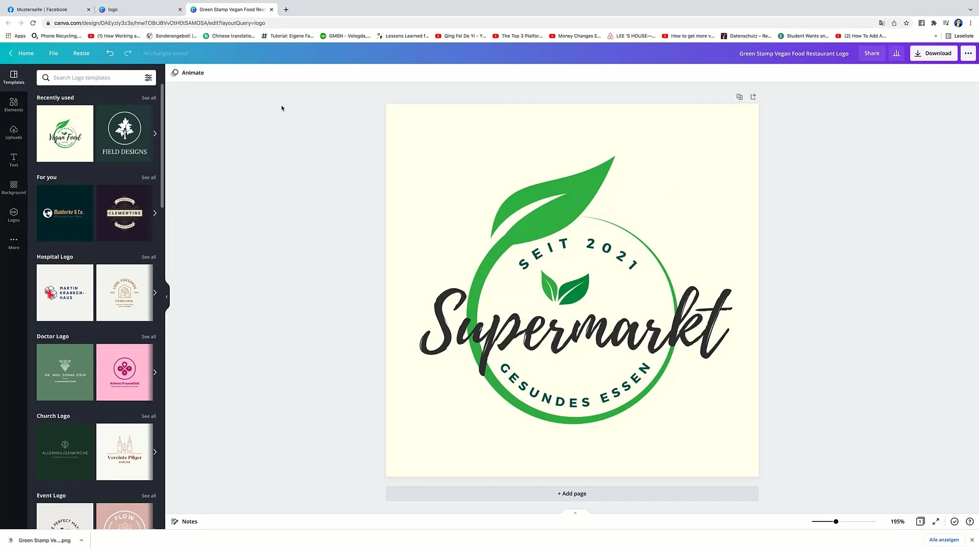 Facebook-Marketing: Vytvoření loga v programu Canva