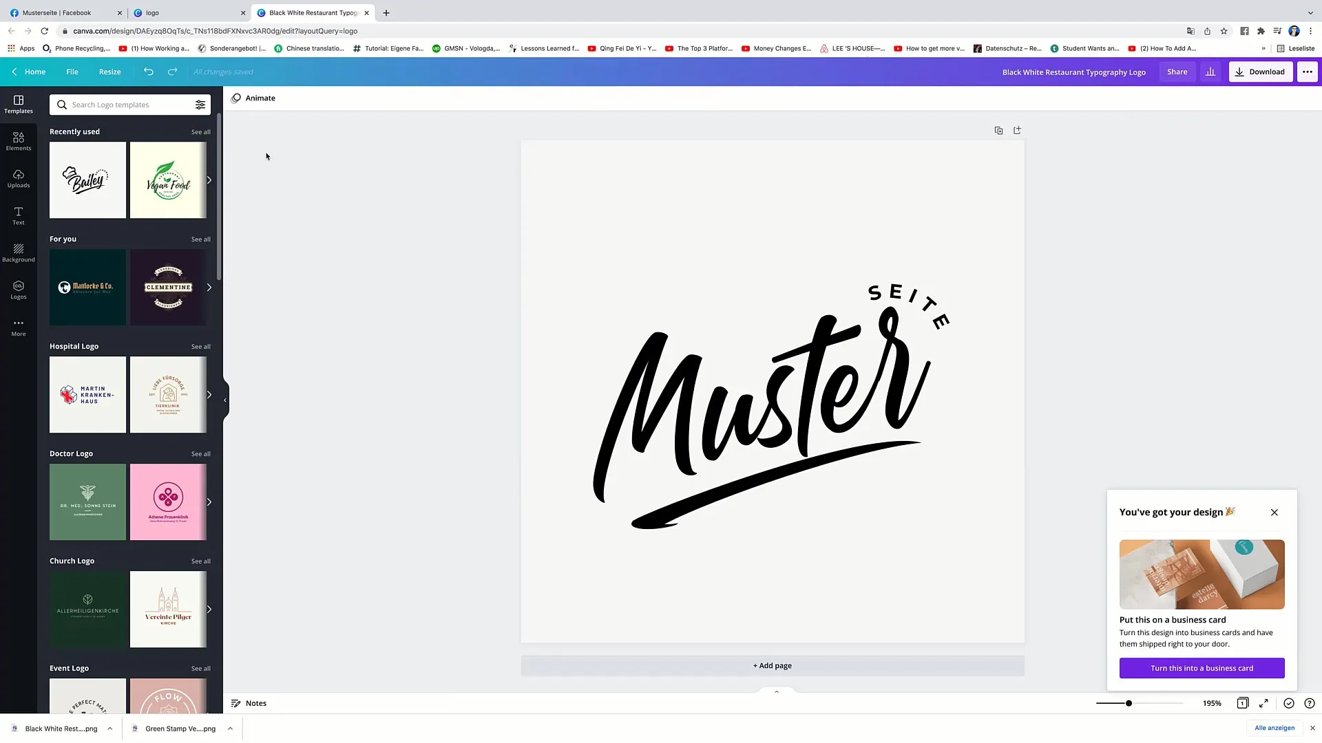 Facebook-Marketing: Vytvoření loga v programu Canva