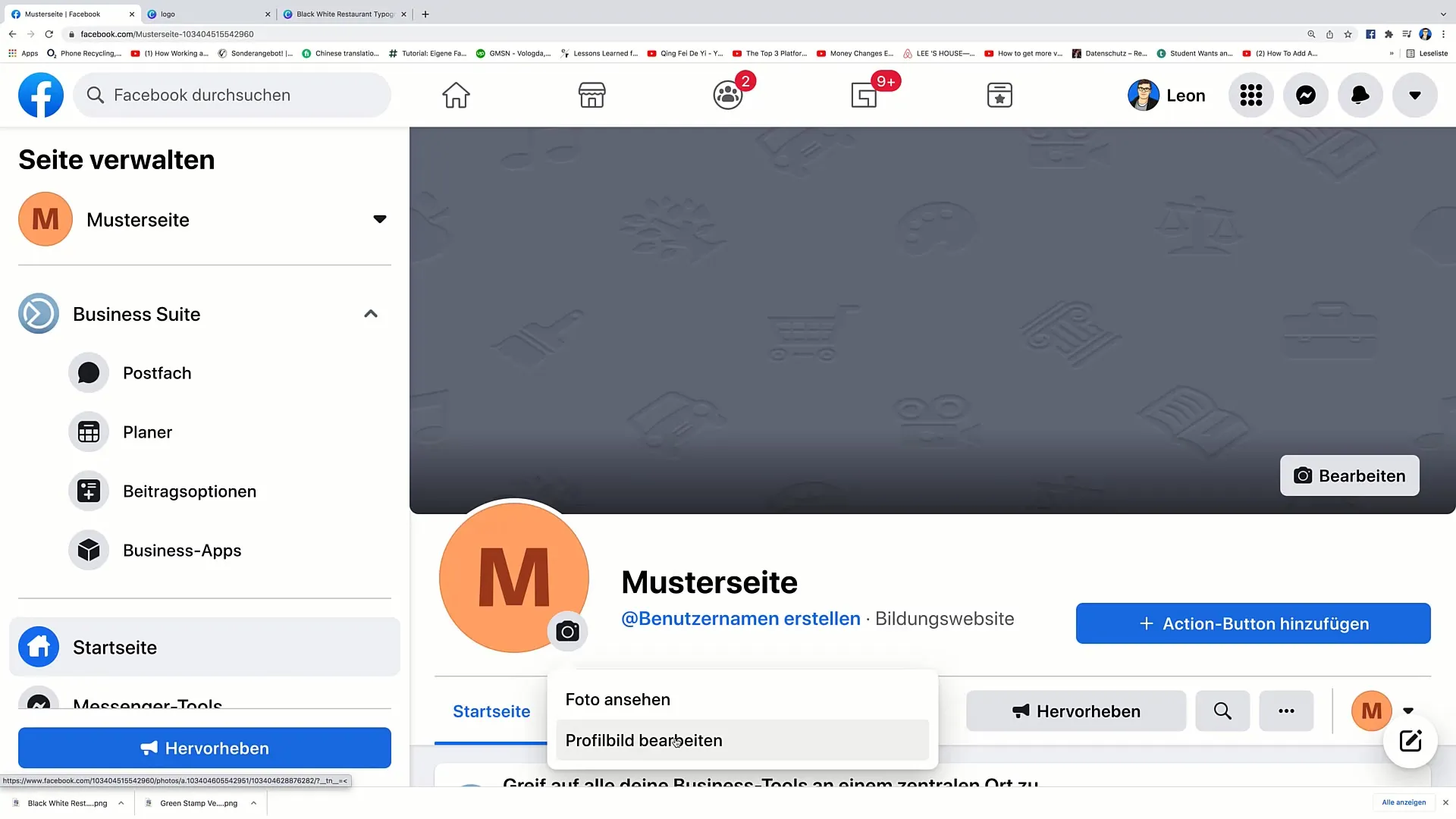 Facebook Marketing: Vytvoření loga v Canvě