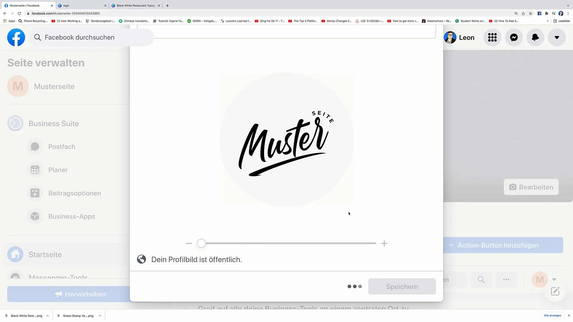 Facebook-Marketing: Vytvoření loga v Canvě