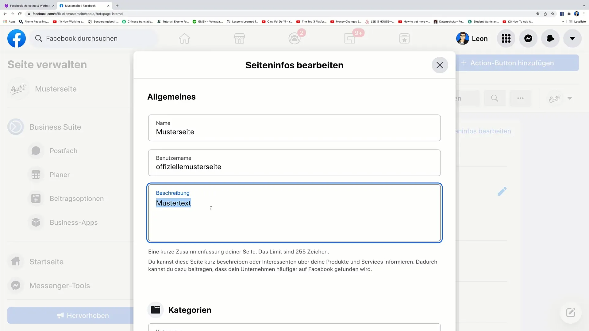 Facebook marketing: Jak správně upravit popis stránky