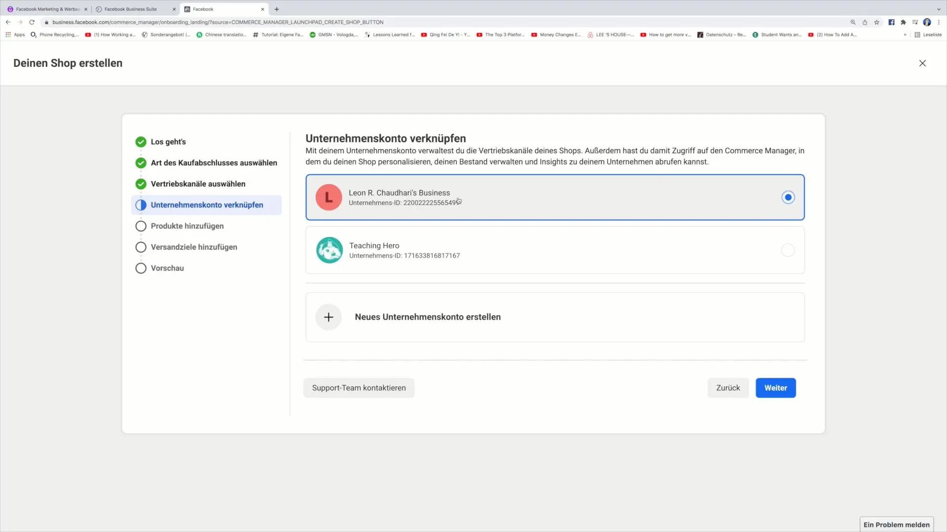 Postupný návod na otevření obchodu na Facebooku