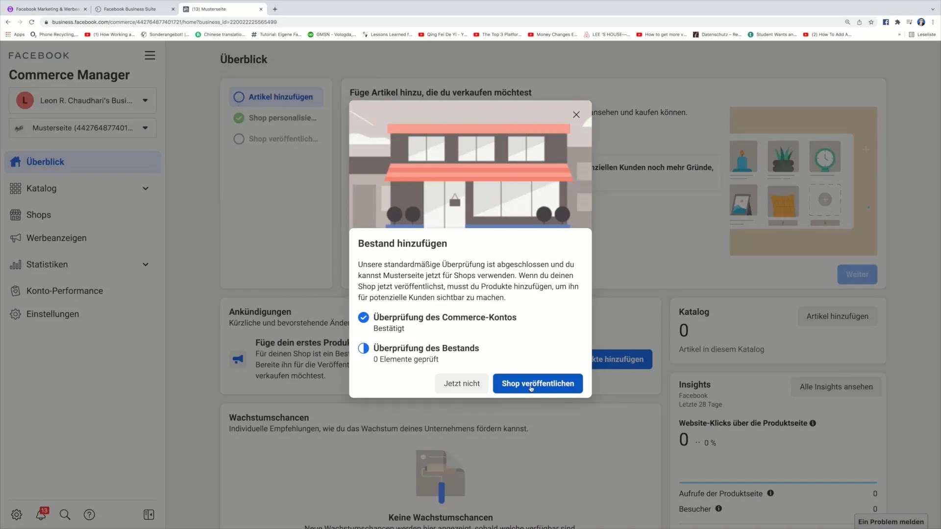 Postupný návod na otevření obchodu na Facebooku