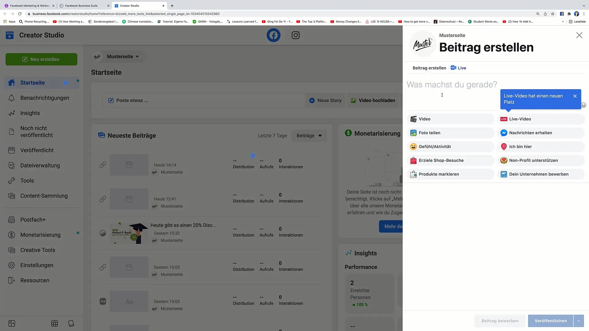 Kreativní využití Creator Studia na Facebooku pro efektivní marketing