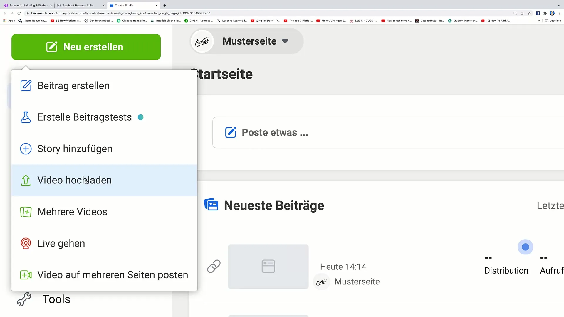 Facebook Marketing: Podrobnosti o funkcích Creator Studia