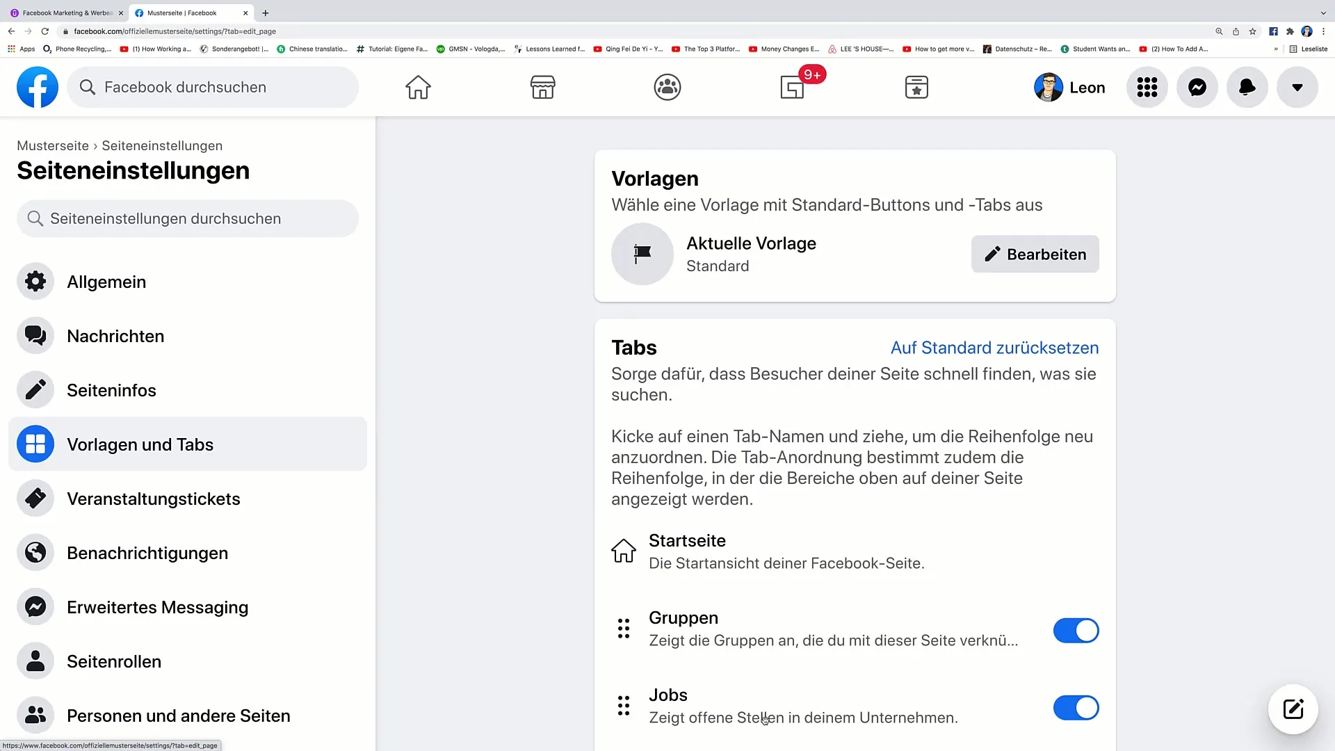 Facebook-Marketing: Úprava navigace snadno provedena