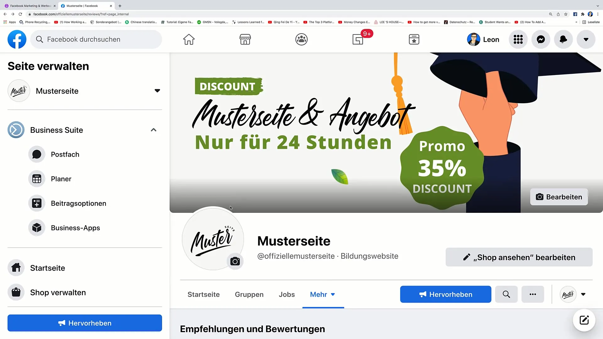 Facebook-Marketing: Úprava navigace snadno provedena