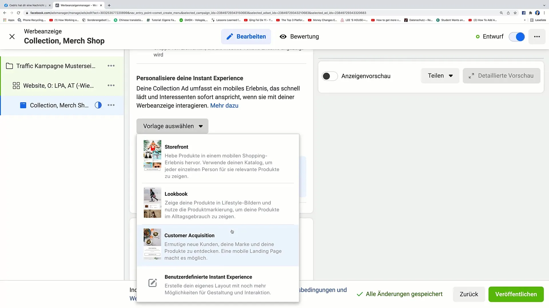 Efektivní vytvoření kolekční reklamy na Facebooku